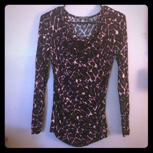 Long sleeve ruched top